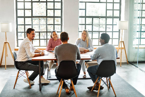 modern tech company office, team collaboration, innovation workspace, technology development, professional environment